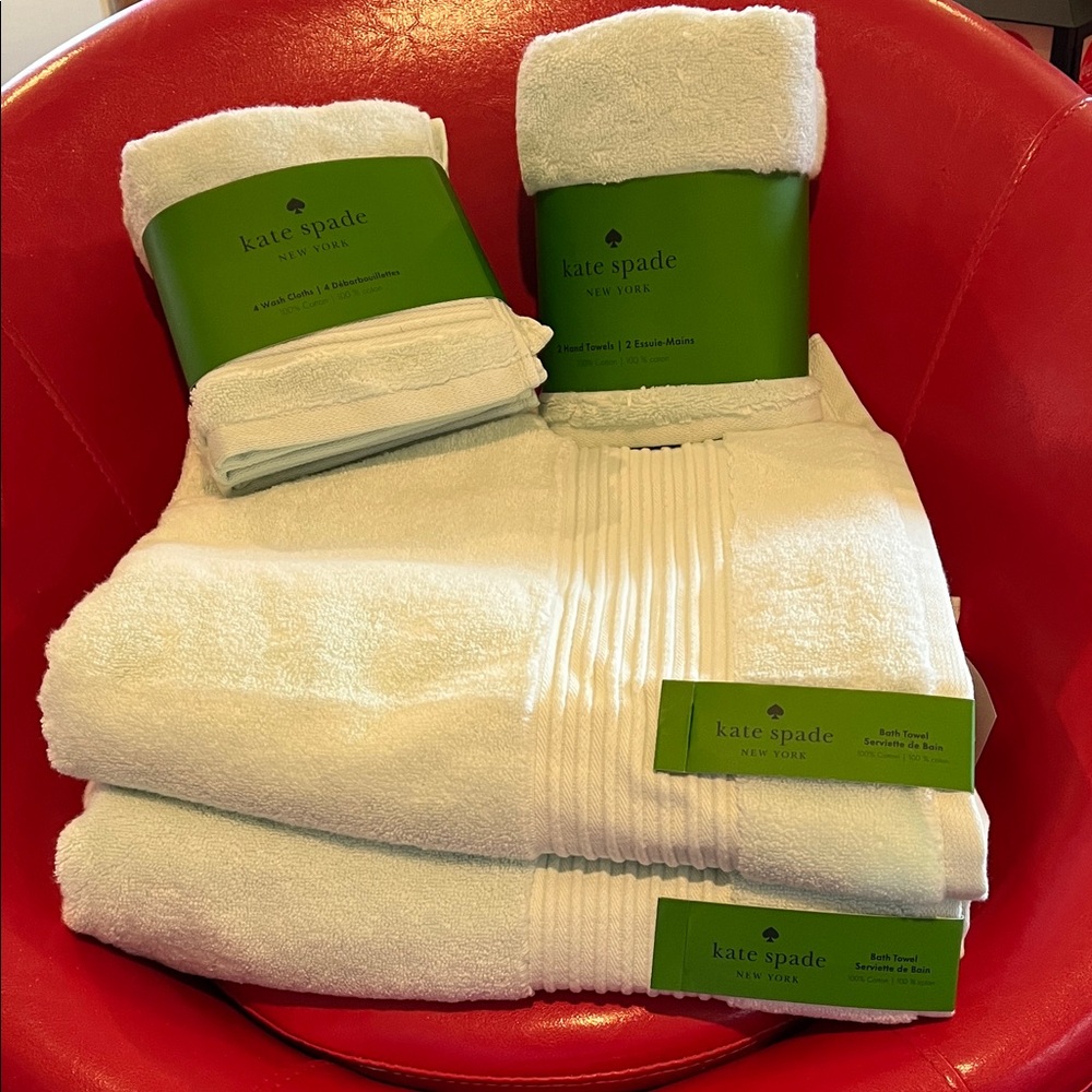 kate spade light mint green Bath Towel Collection